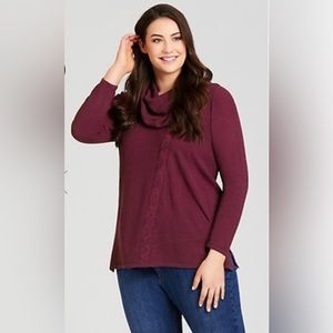 NWT Avenue Cowl Neck Sweater Size 26/28